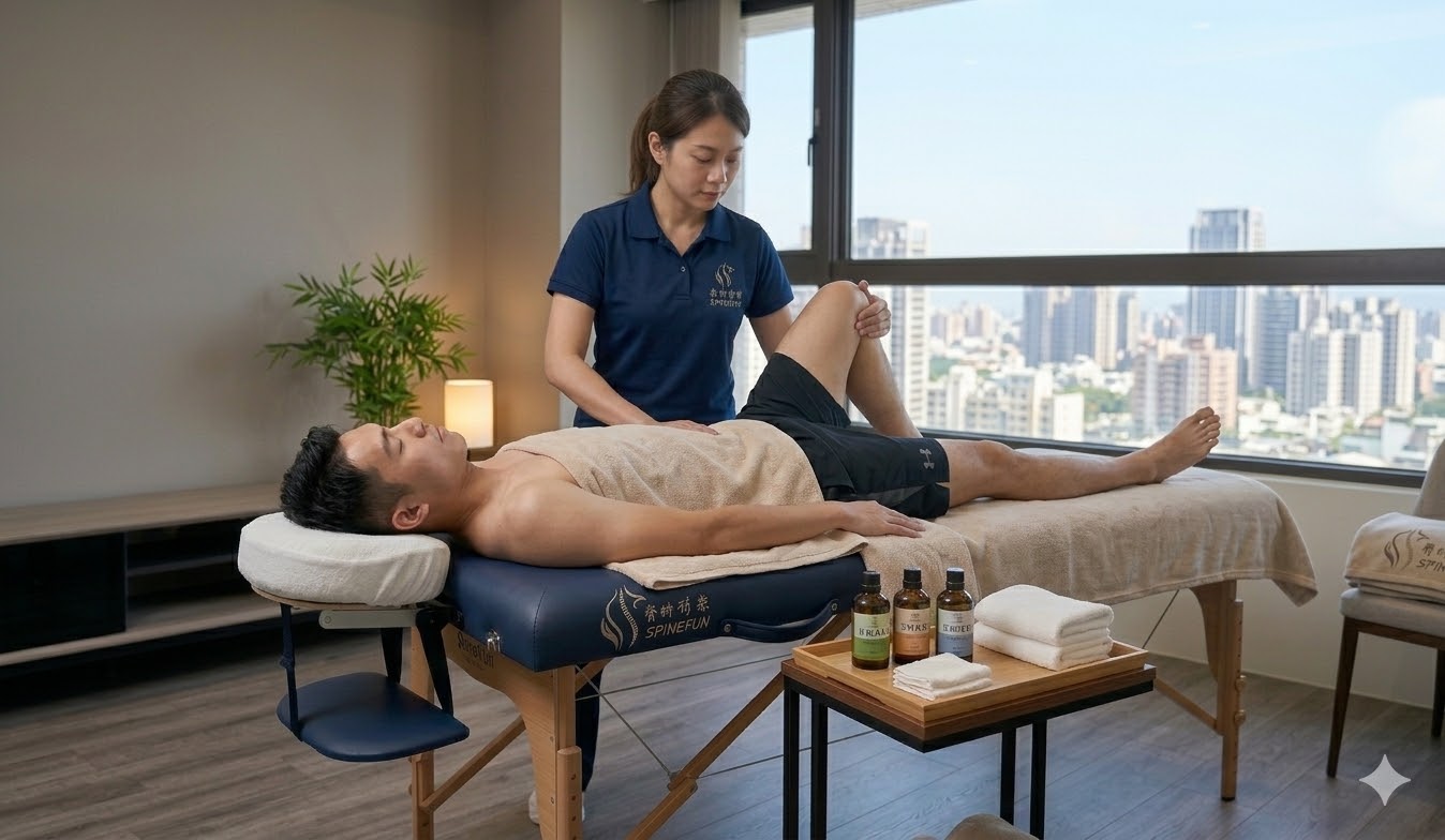 台中到府推拿按摩推薦｜脊時形樂：全維結構修復工法，結合筋膜釋放與精油 SPA 的深度療癒